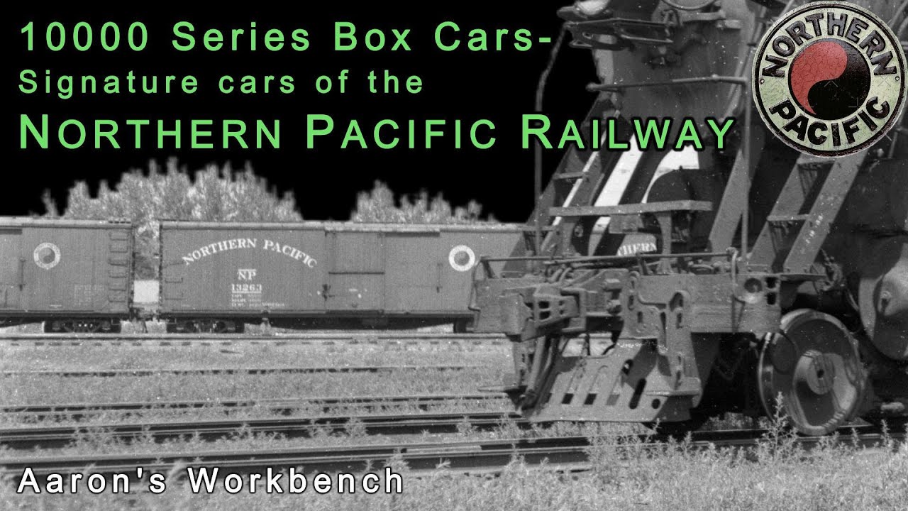 The Northern Pacific 10000 series box cars in 1953. @aaronsworkbench
