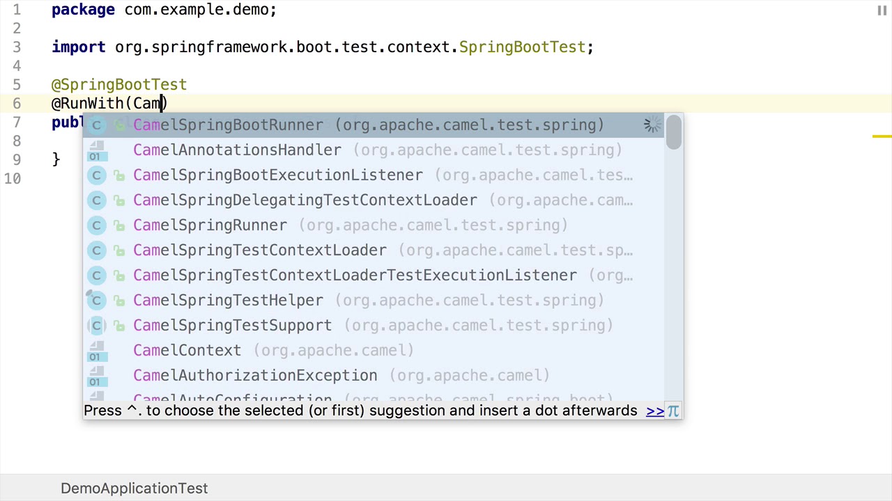 Use the @MockEndpoints annotation in Apache Camel with Spring Boot