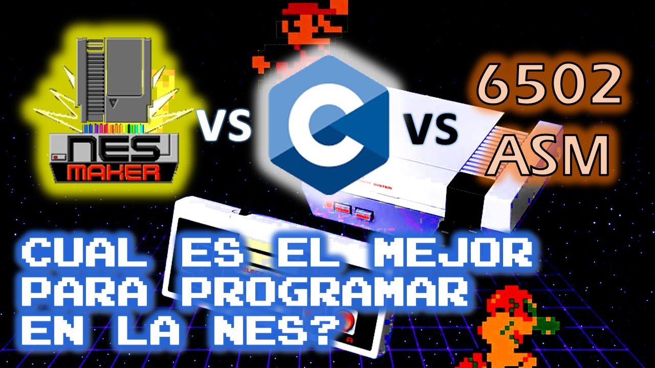 Comparación NES Maker, lenguaje C y Ensamblador para programar juegos de NES