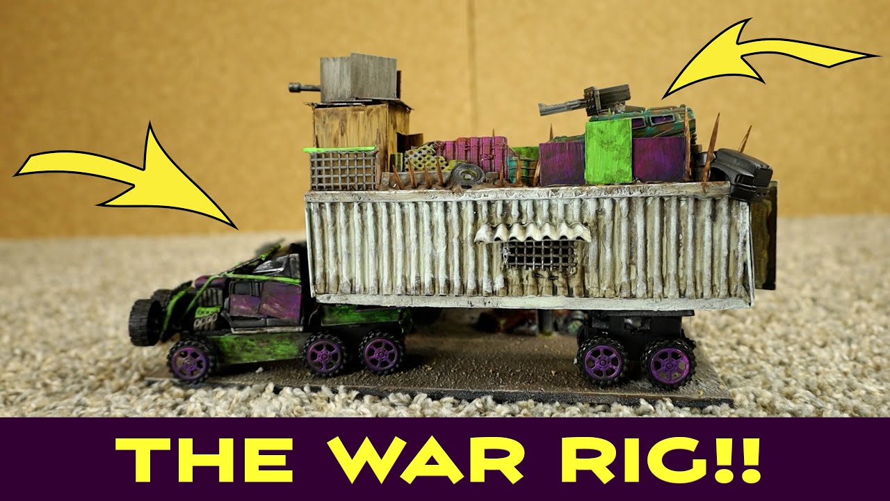 The Gaslands War Rig! Scratch built Post Apocalyptic home on wheels.