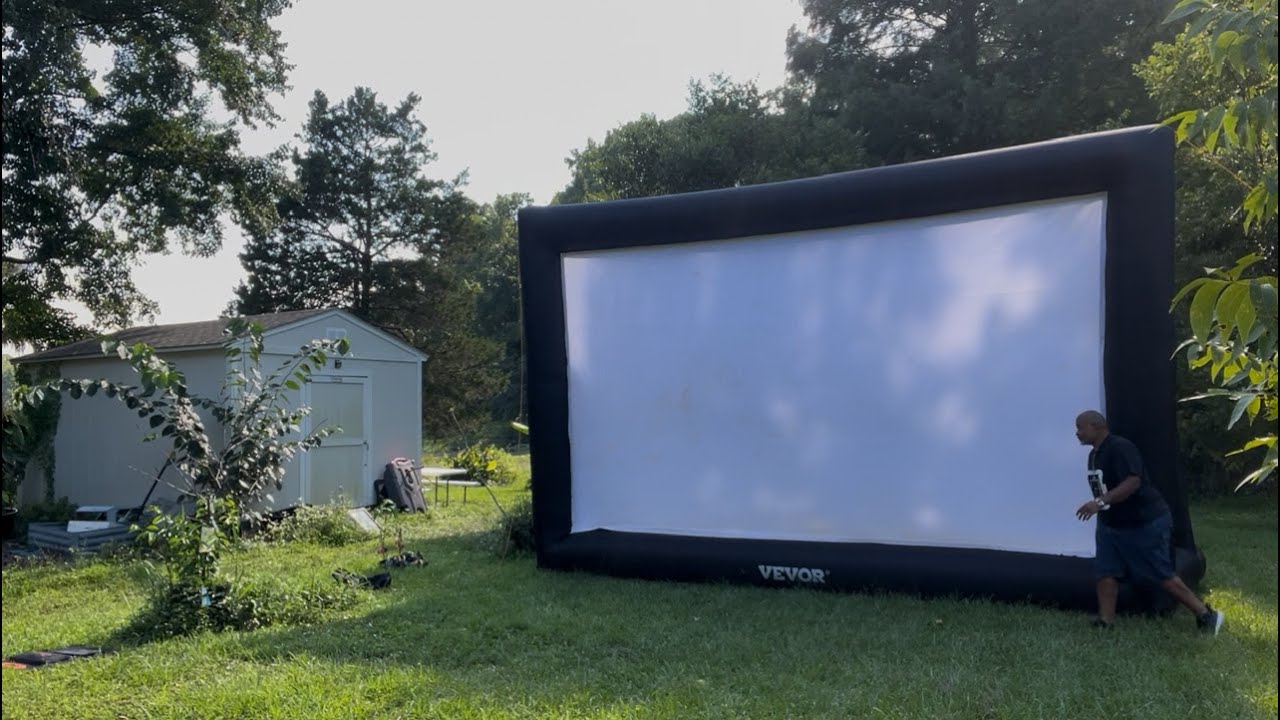 Vevor 20ft inflatable projector screen Cinema 73