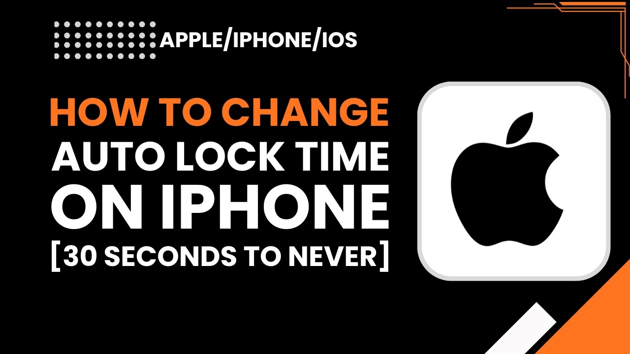 Как изменить время автоматической блокировки экрана на iPhone! От 30 секунд до полного отключения.