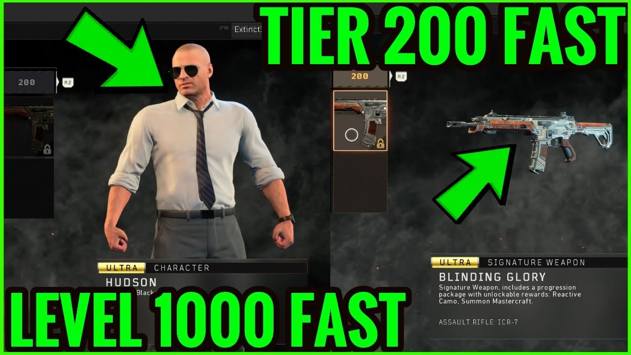 BO4 HOW TO GET TO TIER 200 FAST! HOW TO LEVEL UP FAST in BO4 AND GET PRESTIGE MASTER LEVEL 1000!