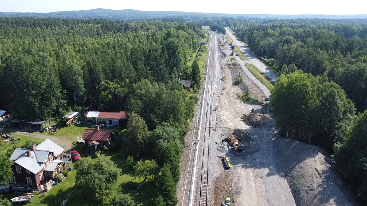 Morshyttan 2. Nya bangården från luften