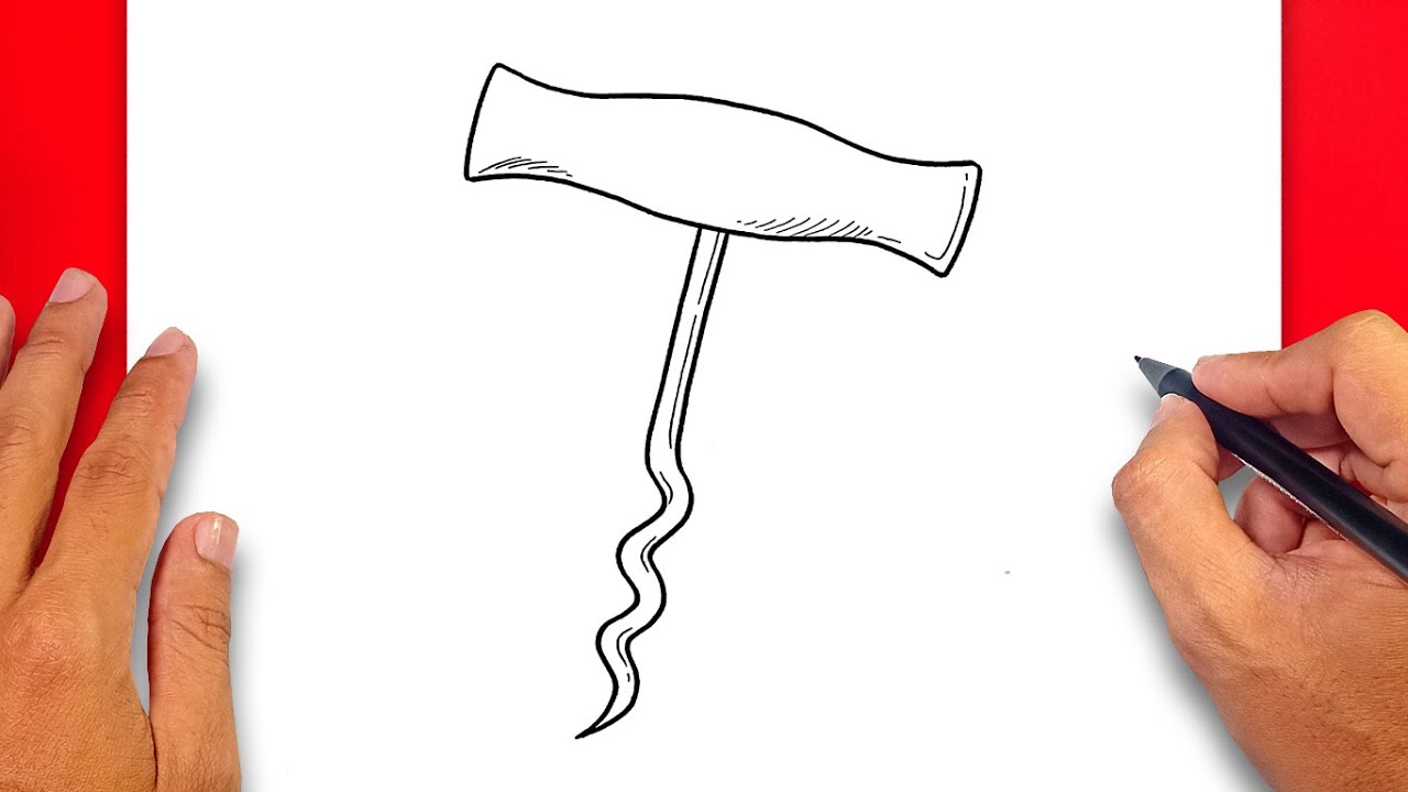 How to draw Corkscrew Easy