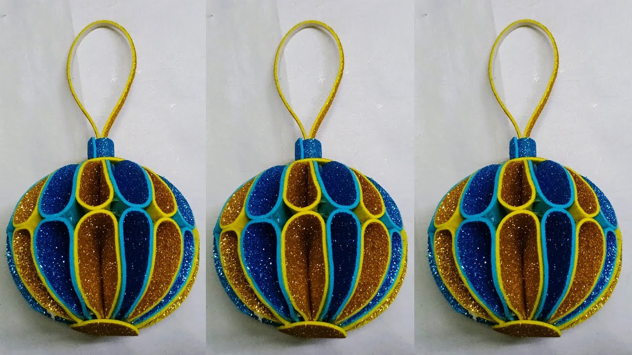 Honeycomb Ball Ornament | Christmas Decoration Ideas Using Paper | Christmas Crafts | Paper Crafts