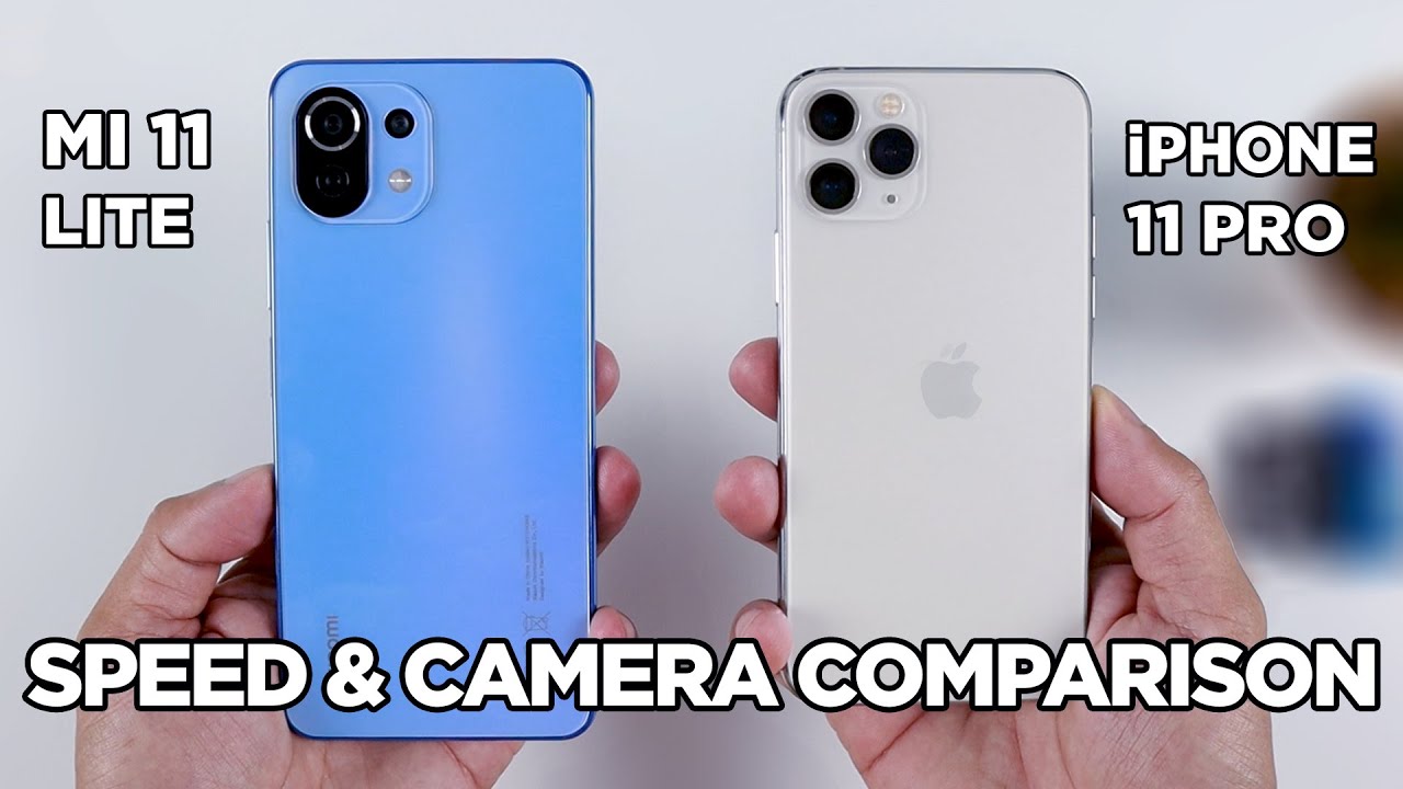 Mi 11 Lite vs iPhone 11 Pro SPEED TEST & CAMERA Comparison | Zeibiz