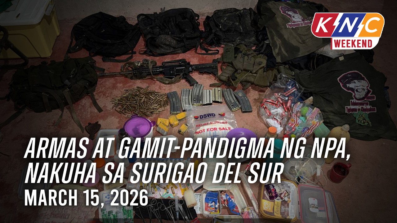 Armas at gamit-pandigma ng NPA, nakuha sa Surigao del Sur | Kidlat News Channel (Mar. 15, 2026 12NN)