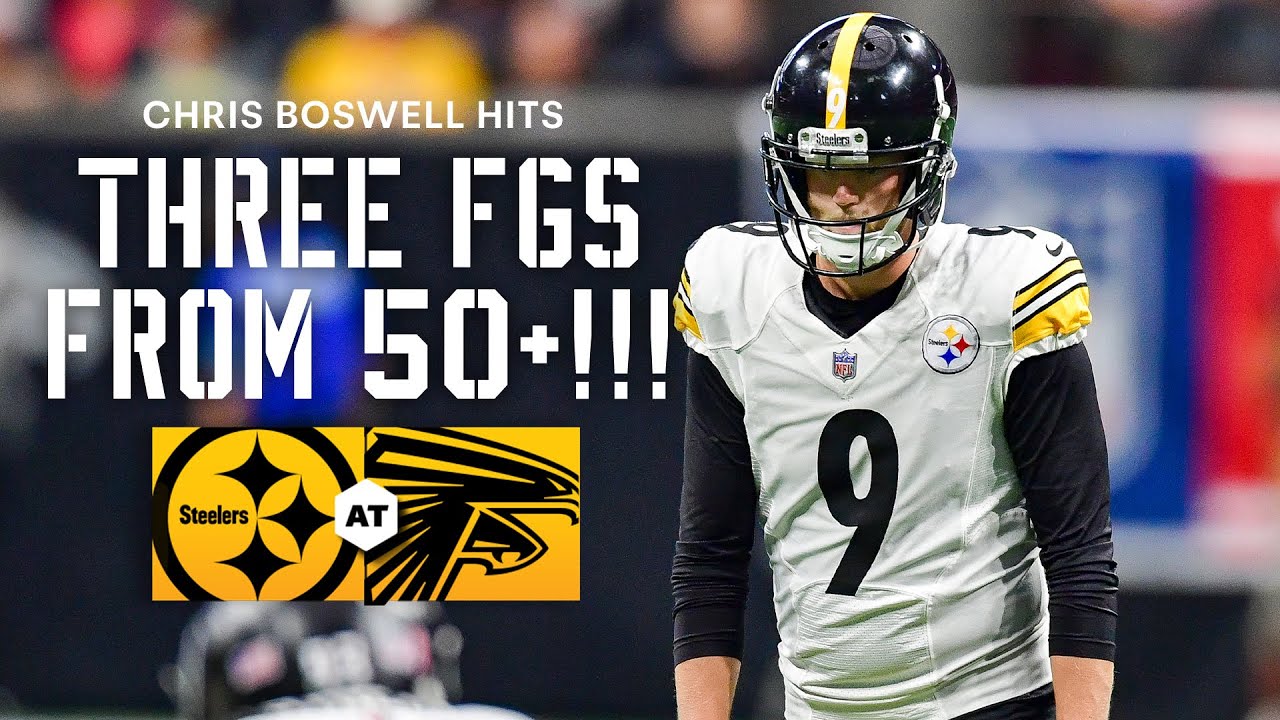 Chris Boswell’s three 50+ yard field goals made are the most in a single game in #SteelersHistory