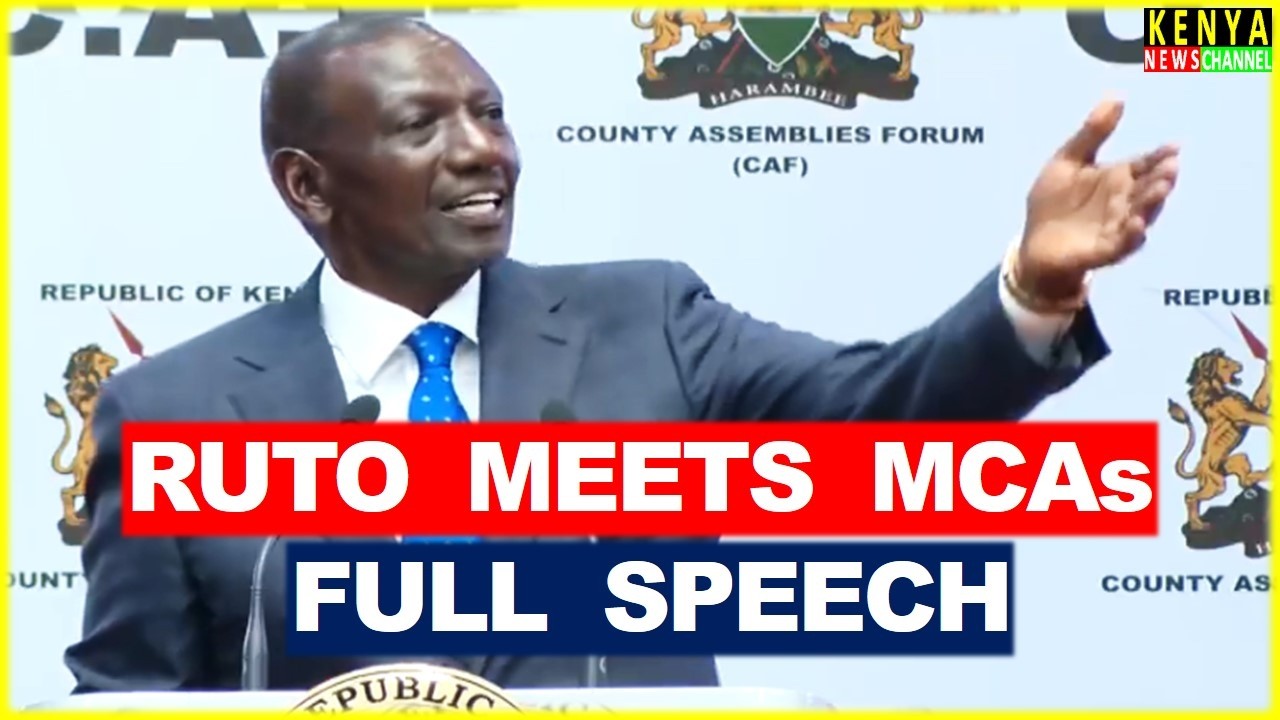 Ruto delivers a TOUGH speech in front of MCAs ahead of 2027 Elections today at KICC