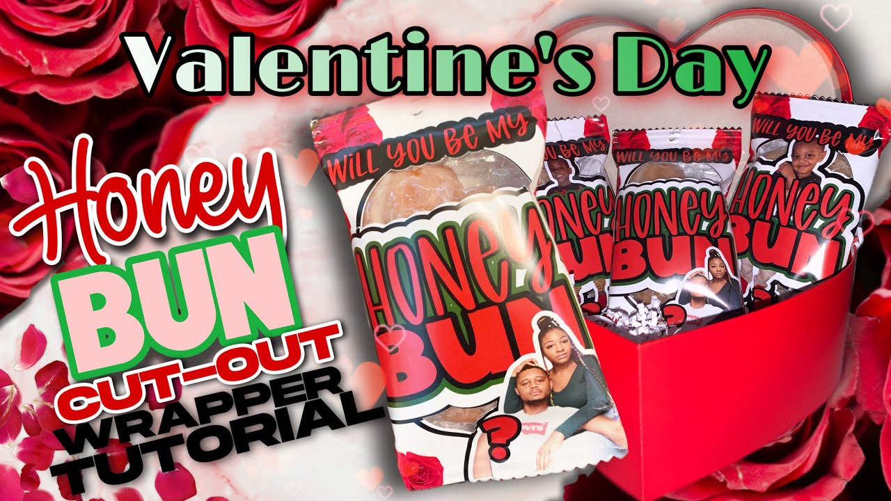 VALENTINE’S DAY HONEY BUN CUT-OUT TUTORIAL with Canva & Cricut Design Space