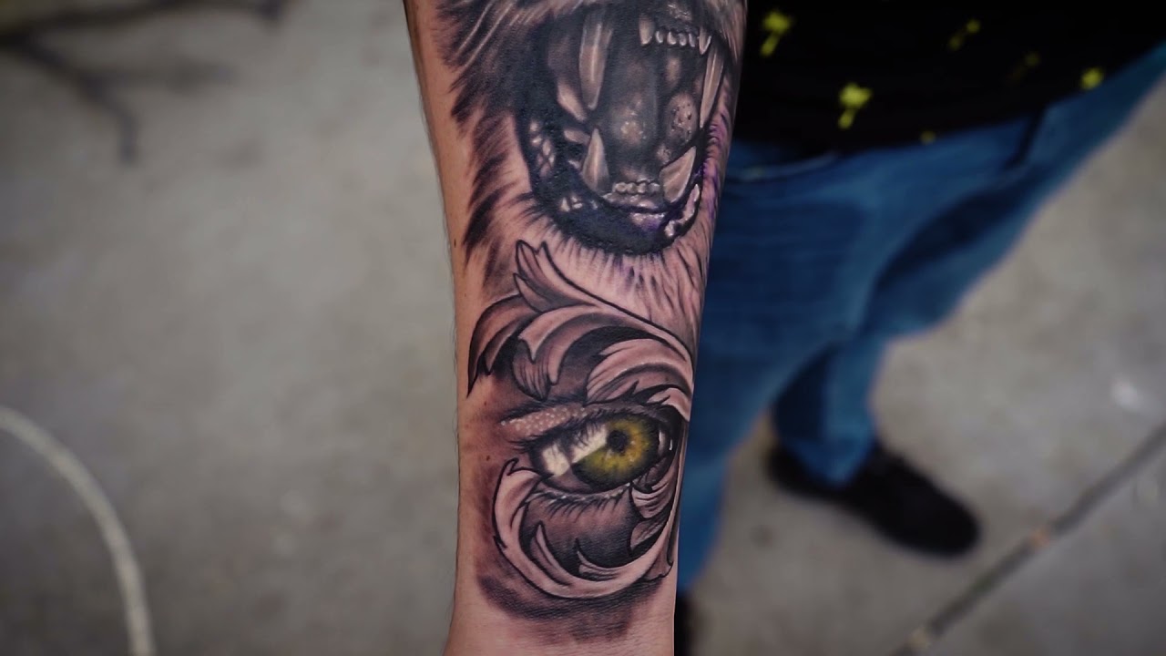 Sanjin Tattoo - Lion tattoo on lower arm (&lrm;April &lrm;3rd &lrm;2021.)