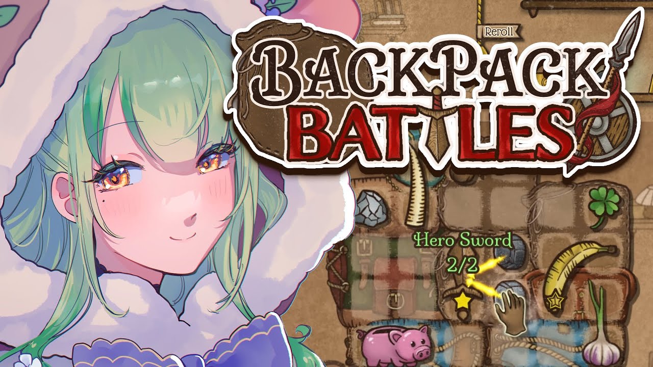 【Backpack Battles】 Cute backpack organizing auto battler!
