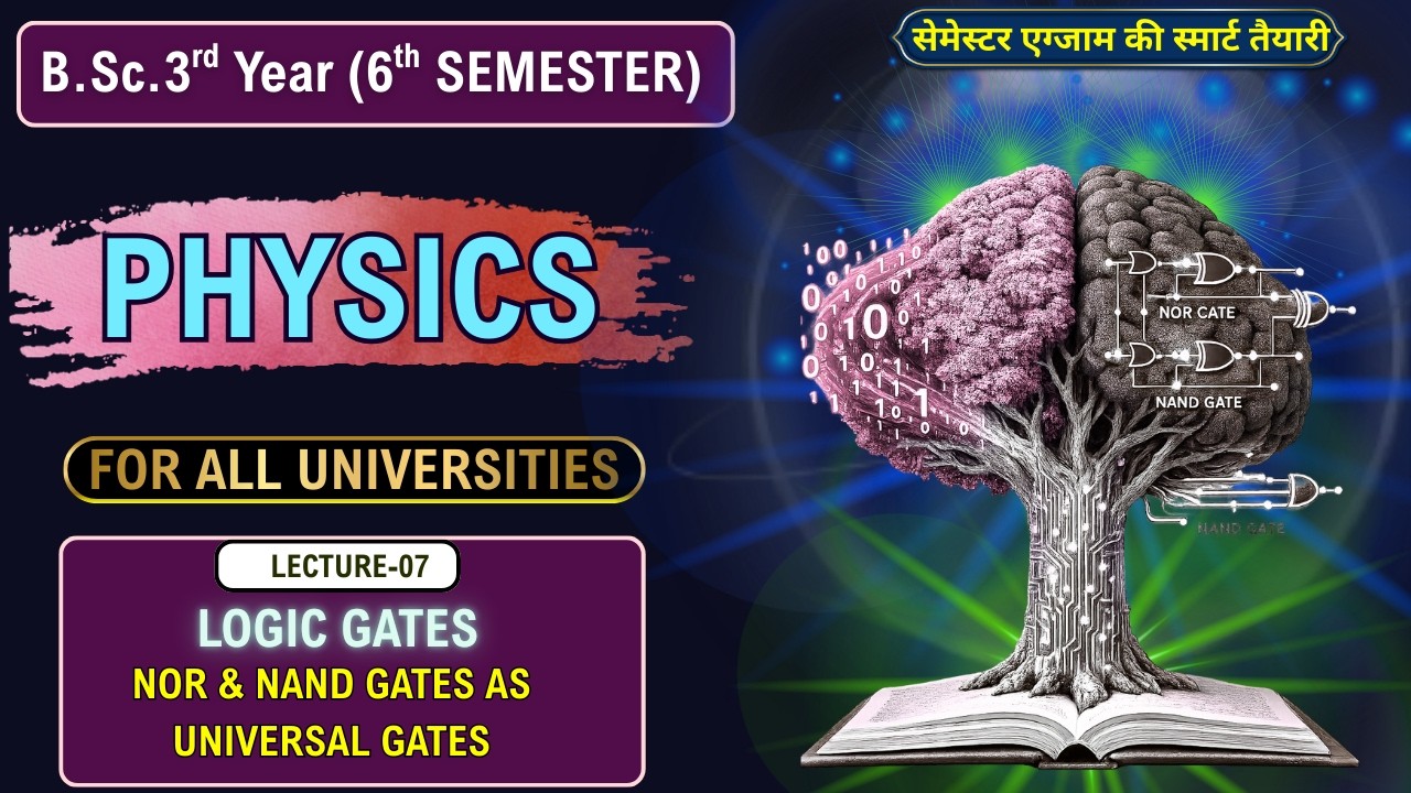 NOR & NAND as Universal Gates 🔥 Full Concept#bsc#logicgates #sciencevedas #allstateuniversity