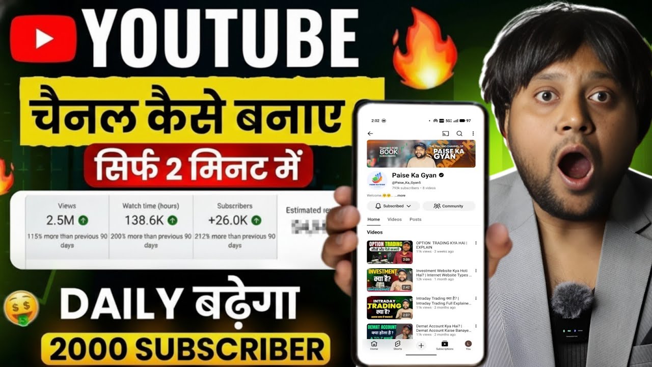 YouTube Channel Kaise Banaye | Step By Step Full Guide 2026 | How To Create A YouTube Channel