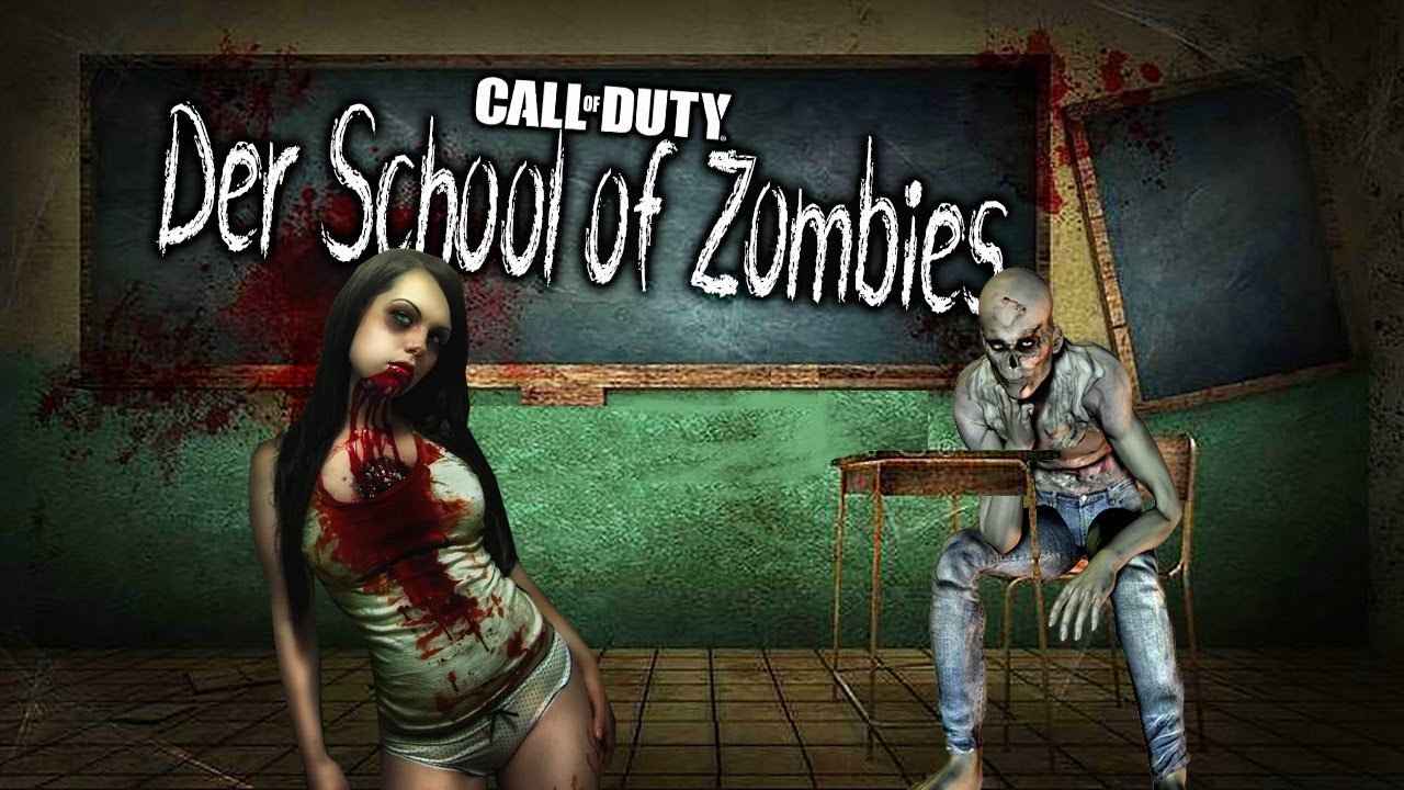 Der School Of Zombies - 1 Hour Special (Call of Duty Zombies Map)