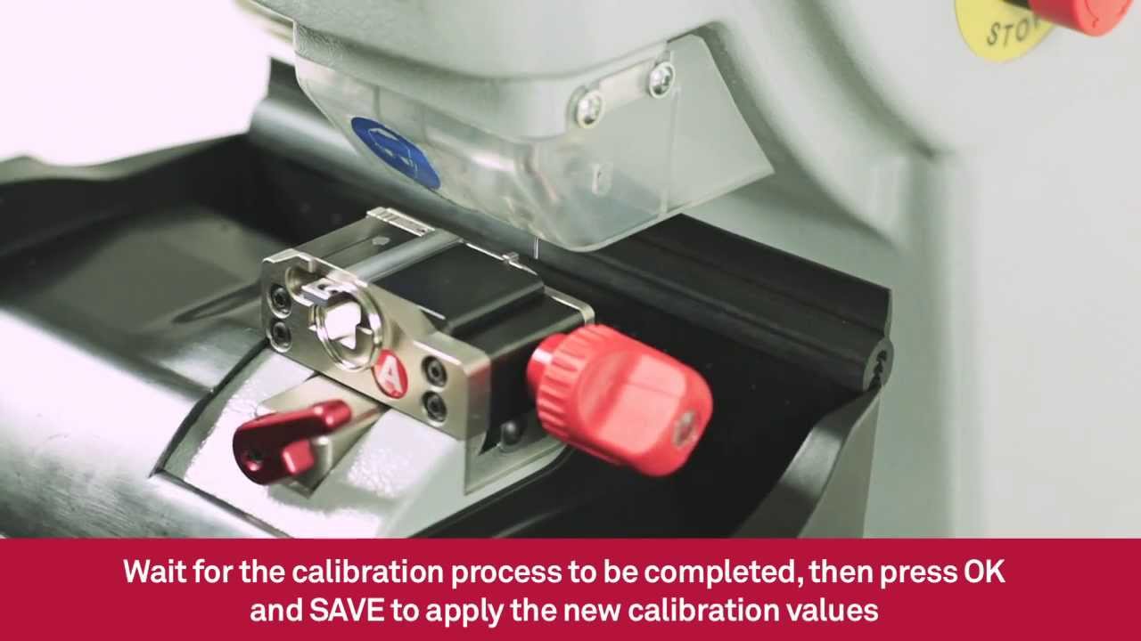Calibration of jaws for laser keys, edge cut keys and Ford Tibbe keys | Keyline 994