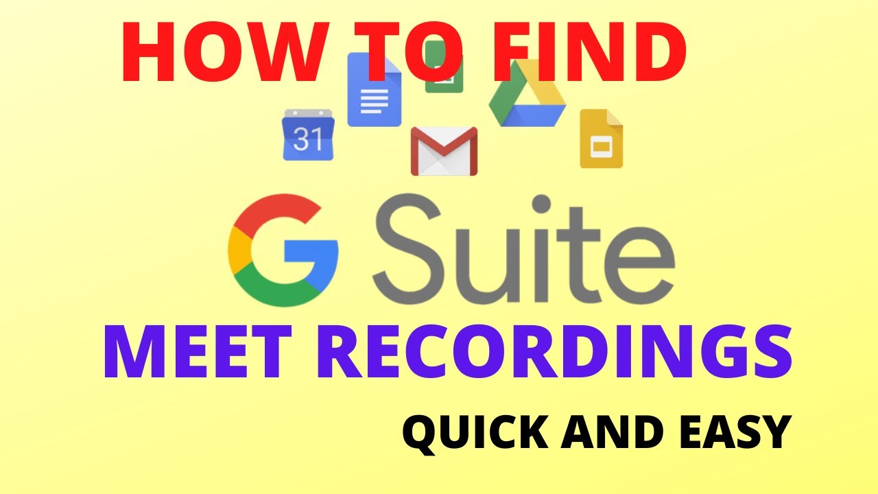 How to Find Google Meet Recordings
