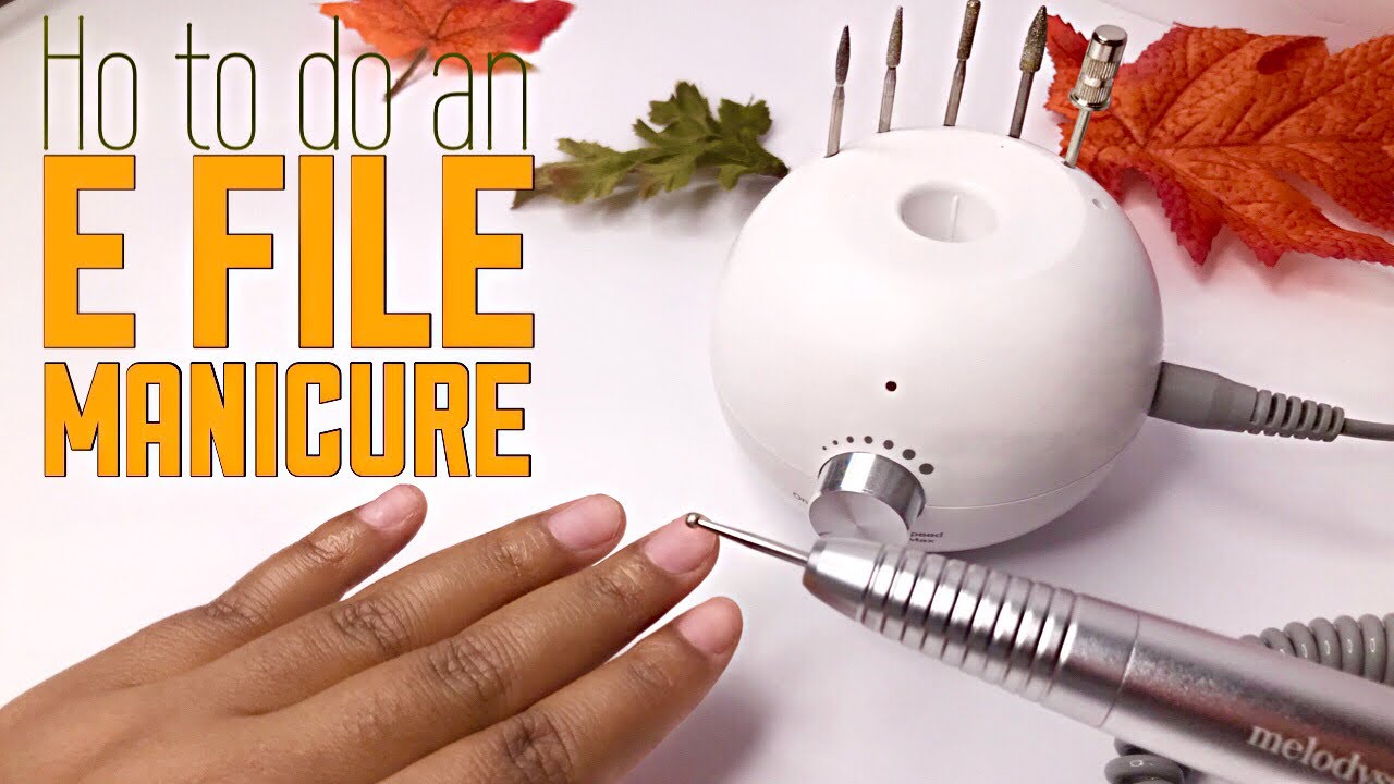 Easy Beginner friendly E-FILE Manicure | melodySusie Stacy e-file unboxing