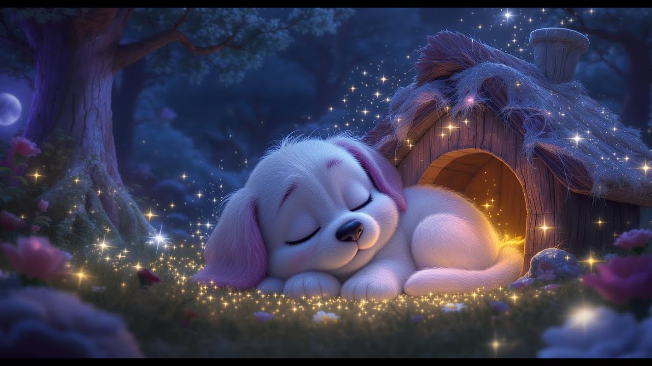 Bajkowa kołysanka o Piesku 🐕 Najpiękniejsza muzyka do snu dla dzieci | Kołysanka bez reklam