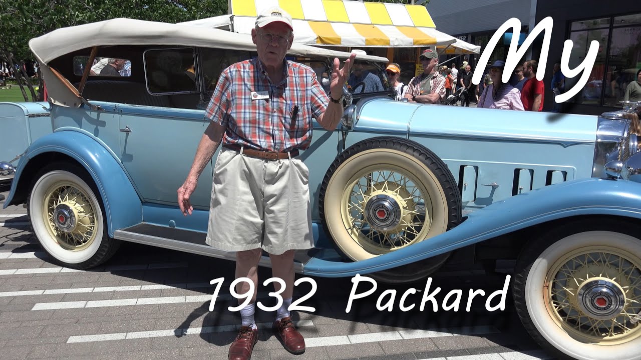 1932 Packard - Bought It With Paper Route - Classic Car Club Of America - Fascinating Features/Story
