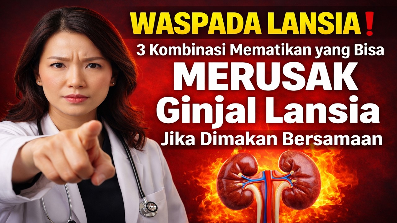 WASPADA LANSIA❗ 3 Kombinasi Mematikan yang Bisa MERUSAK Ginjal Lansia Jika Dimakan Bersamaan