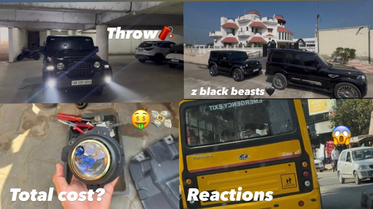 New fog lamps in thar🚘|| Reels shoot 📸|| School kids reaction 😱|| tinted mafia vlogs