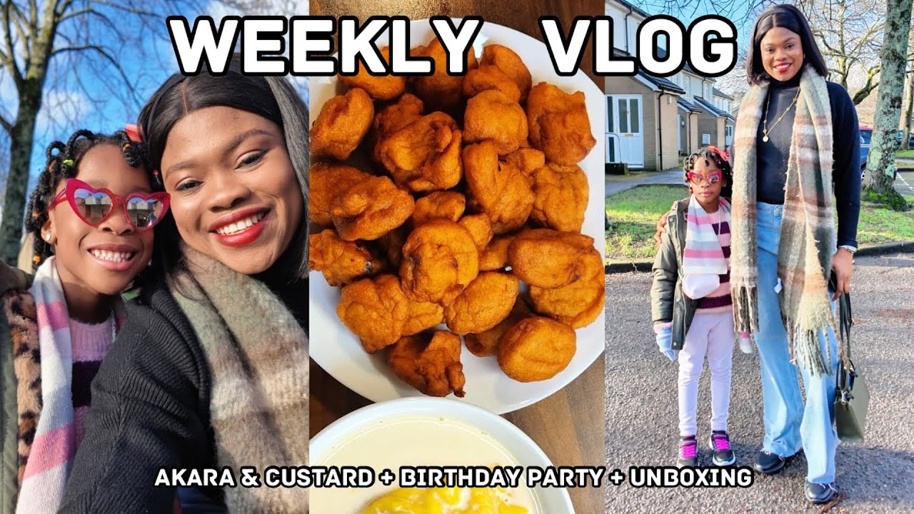 WEEKLY VLOG | MAKING AKARA & CUSTARD for BREAKFAST + GLAMMED up for a Party & this happened..