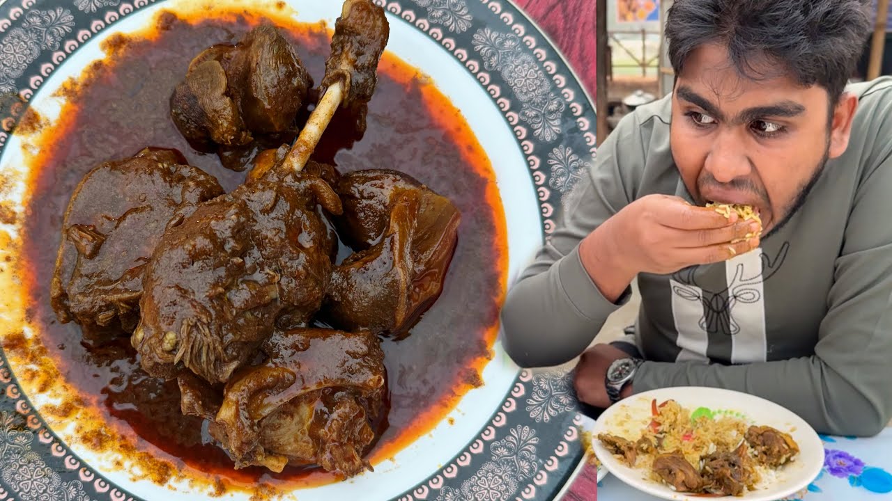 Eating Lunch(Rice & Spicy Duck Curry) With Friends at Nila Market 300 feet Purbachal