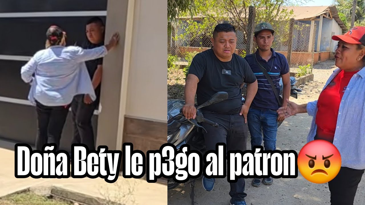 Romario muy enojado con doña Bety paguem3  cabal mi sueldo yo no quiero esta miseria😡
