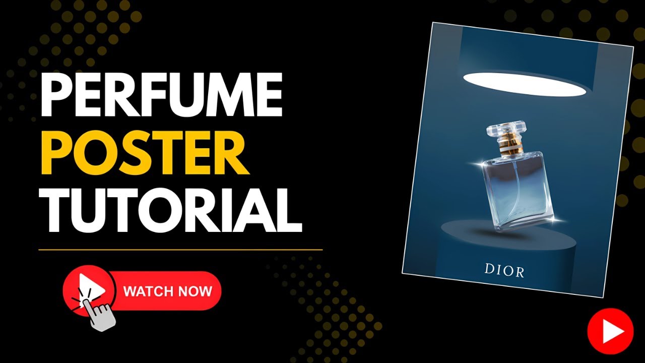 How to Design a Dior Perfume Poster in Canva | Luxury Poster Tutorial