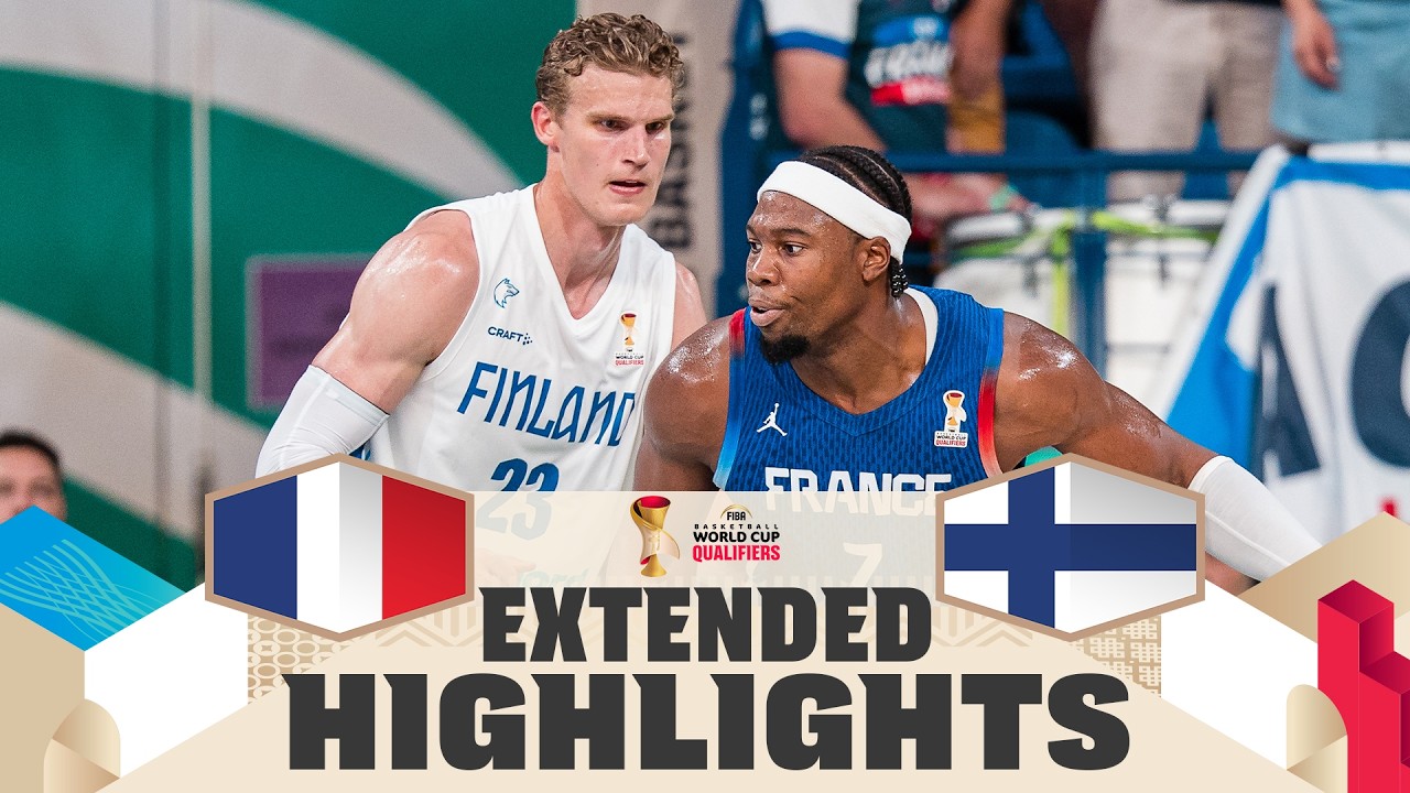 France 🇫🇷 v Finland 🇫🇮 | Extended Highlights | FIBA Basketball World Cup 2027 European Qualifiers