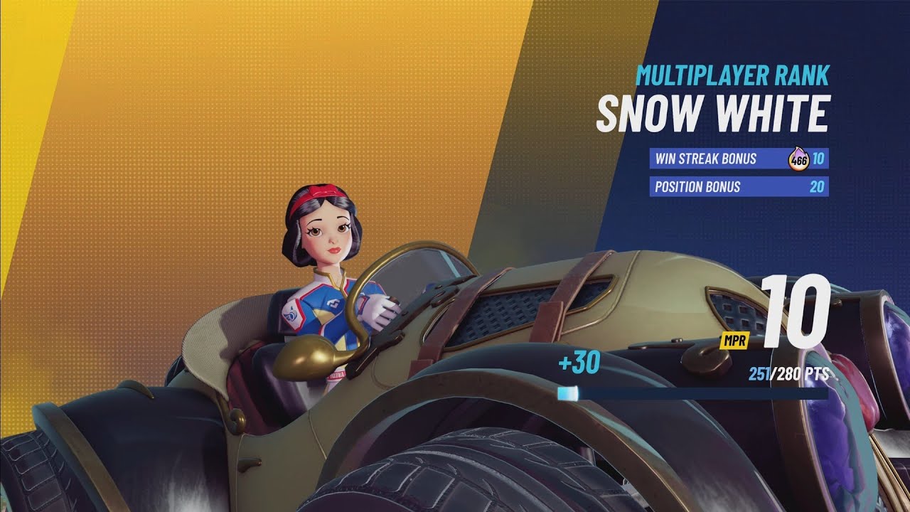 SNOW WHITE - RANK MATCH | Disney Speedstorm
