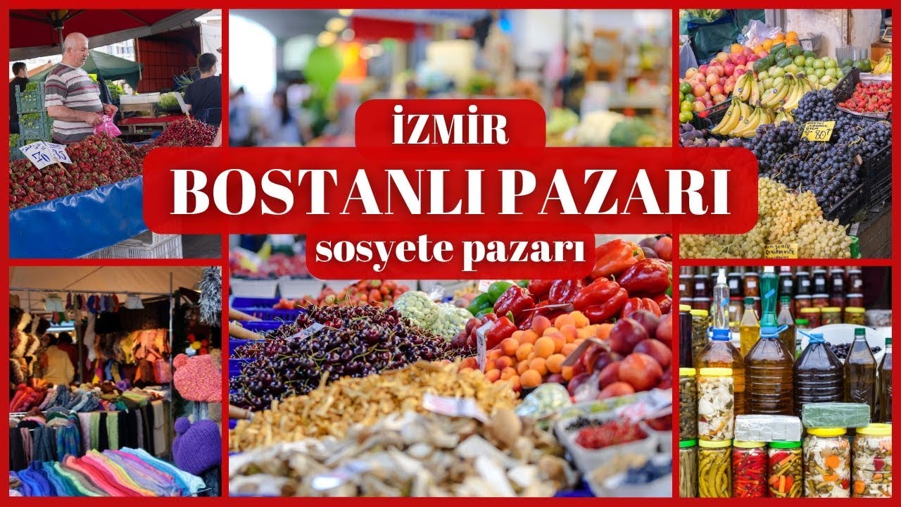 BOSTANLI PAZARI | İZMİR BOSPA | PAZAR VLOG