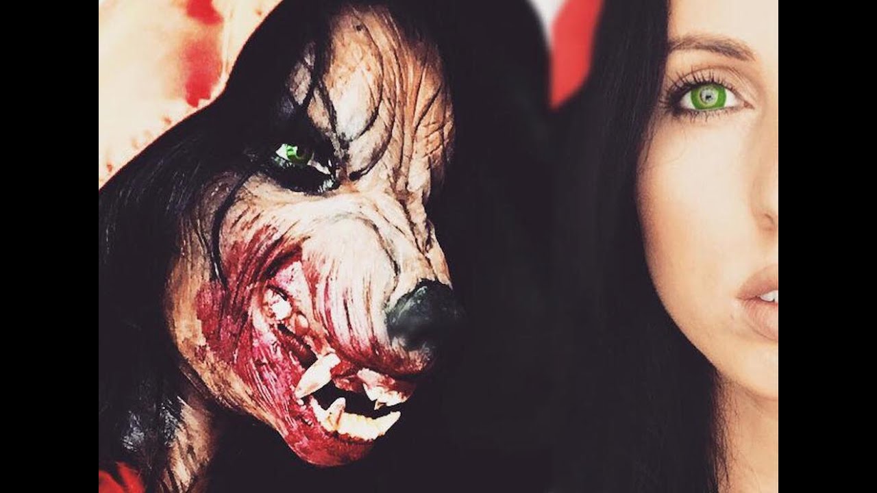 HALLOWEEN MAKE UP TUTORIAL ♡ WEREWOLF INSPIRED BY RED RIDING HOOD