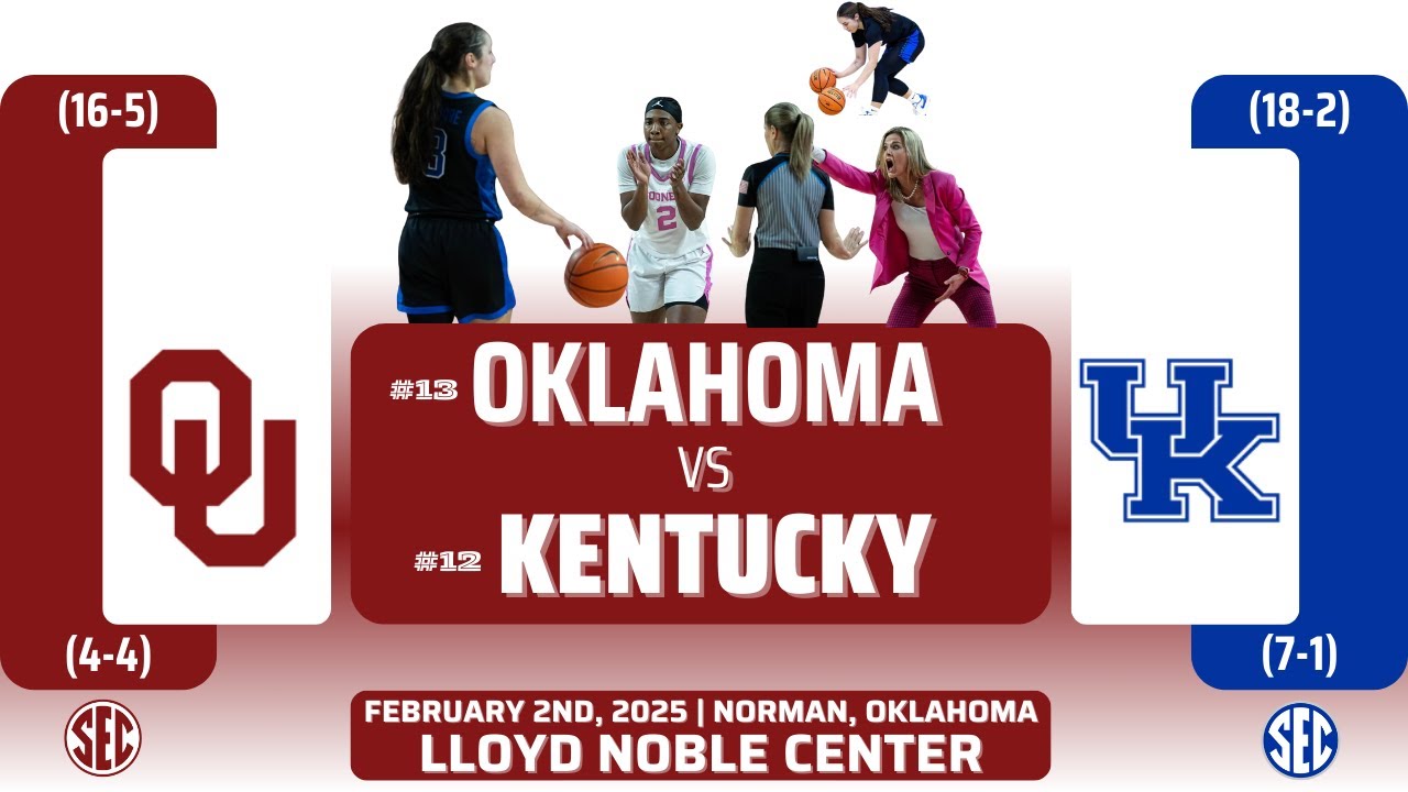 No. 13 Oklahoma vs No. 12 Kentucky | SEC | 2.2.25