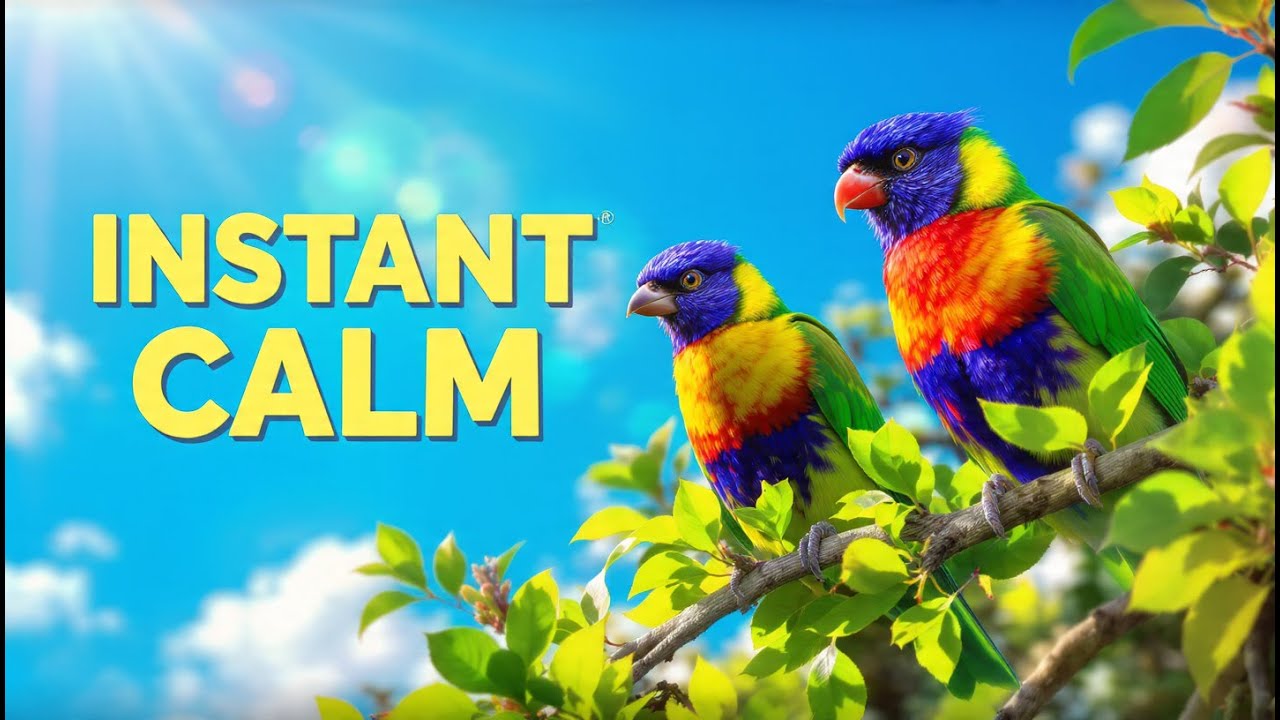 Relaxing Piano Music with Peaceful Birds 🕊️ Calm Nature Sounds for Sleep, Relaxation & Meditation