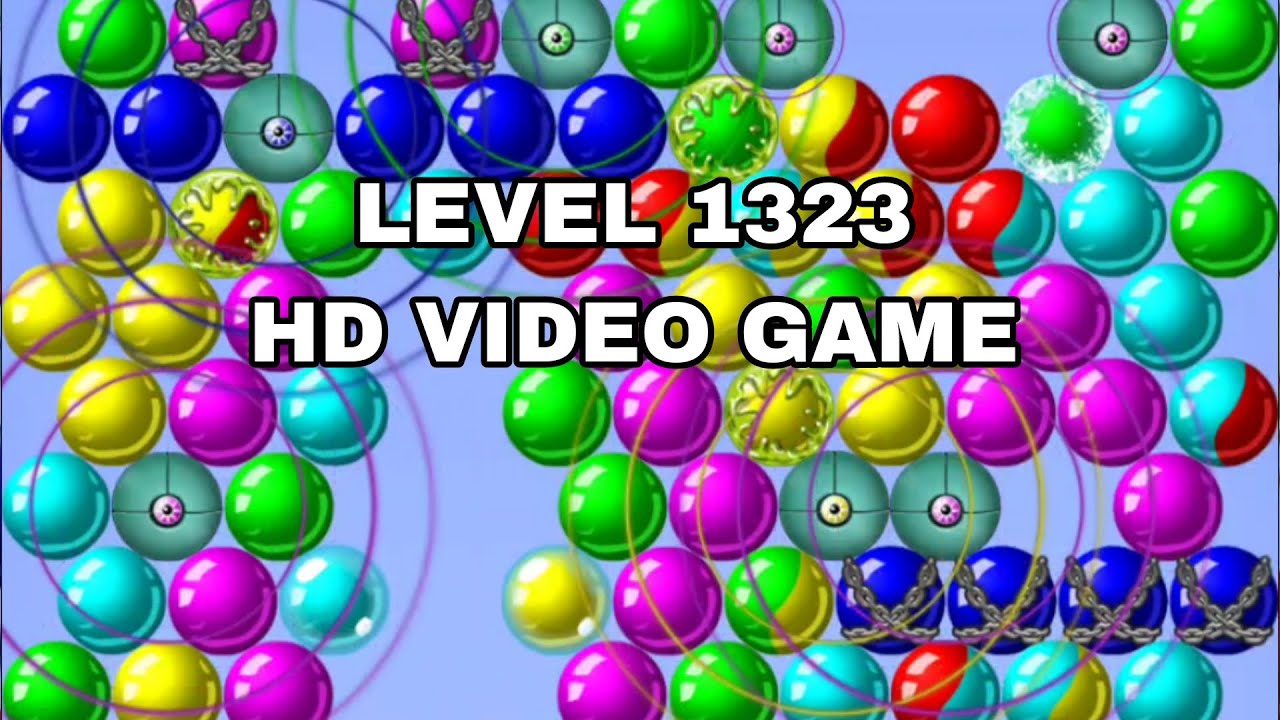 Bubble Shooter Hard Level - 1323 Complete | Bubble Shooter Gameplay