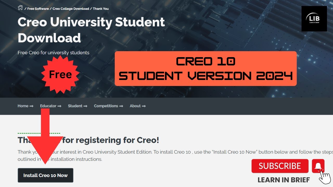 PTC Creo 10.0 Download & Install | Student version || Free Software || Learn in brief