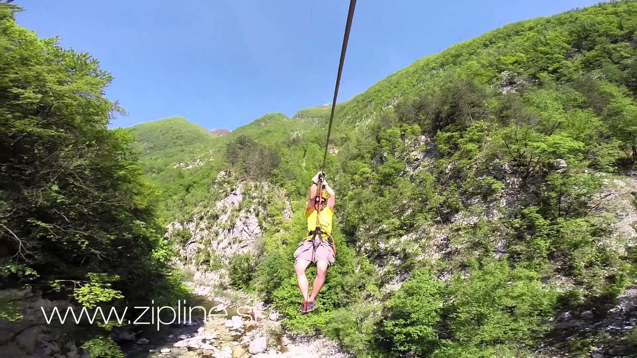 Bovec zipline -  canyon Učja SUMMER - 8 ziplines