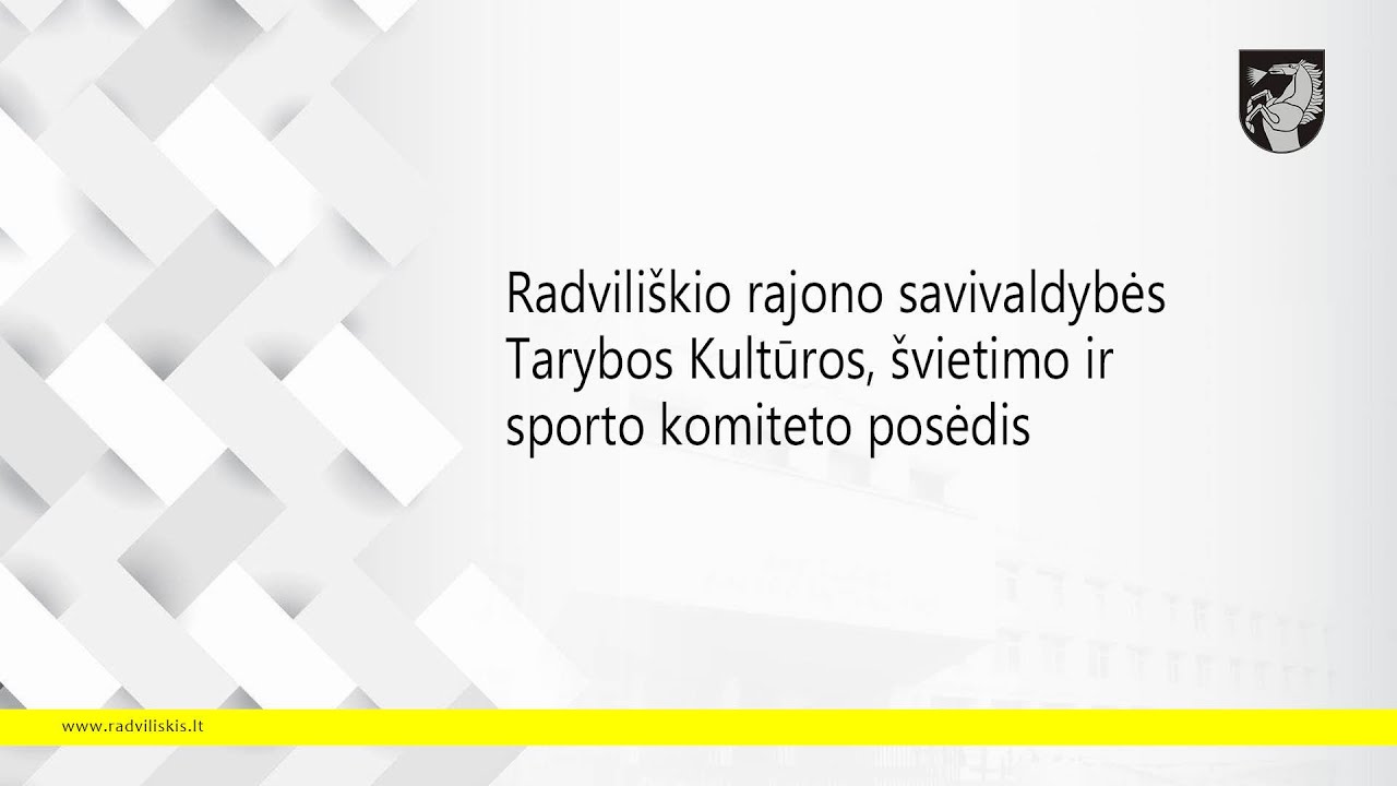 Radvililiškio rajono savivaldybės tarybos Kontrolės komiteto 2026-01-26 posėdis