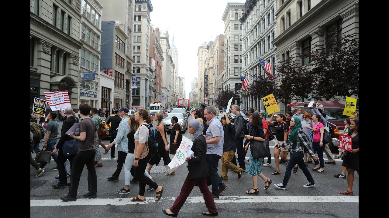 Thousands march in anti-Donald Trump protests across U.S.