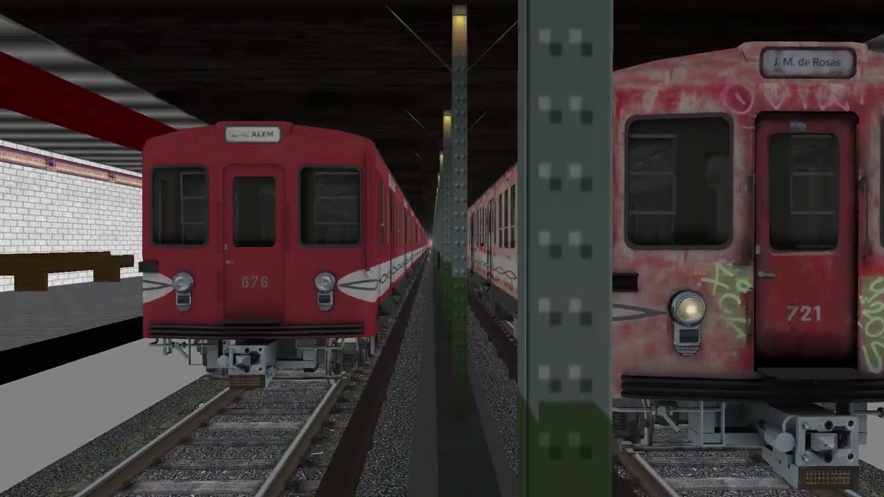 Open Rails Argentina | Metrovias Linea B | De Fco. Lacroze a Alem en el Equipo U