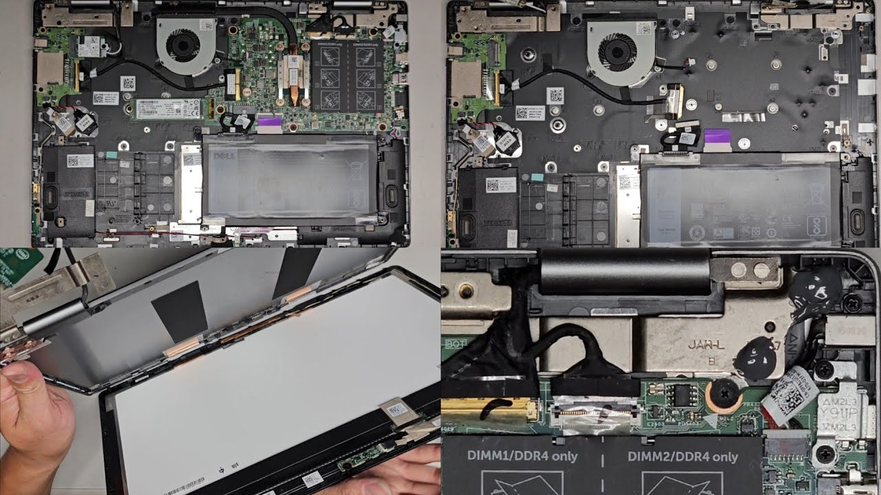 DELL Inspiron 15 7000 Series 7569 2-in-1 Disassembly RAM SSD Hard Drive Upgrade Battery LCD Screen