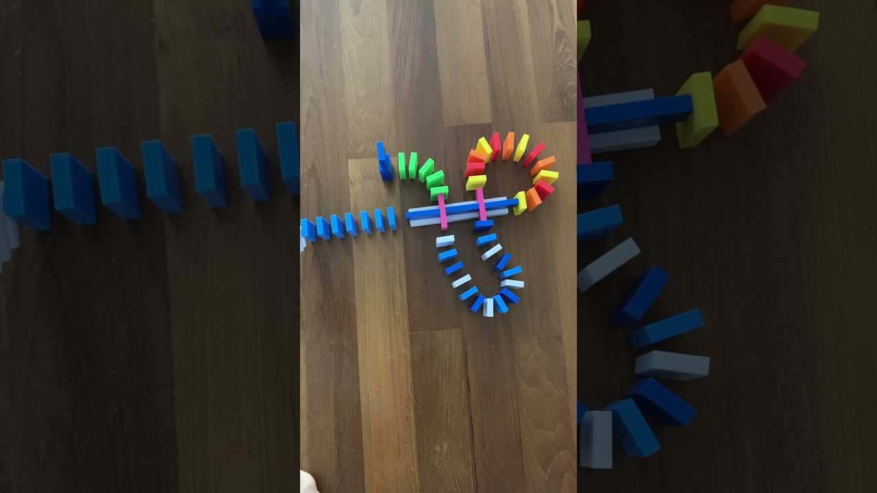 Triple-use domino trick! #shorts