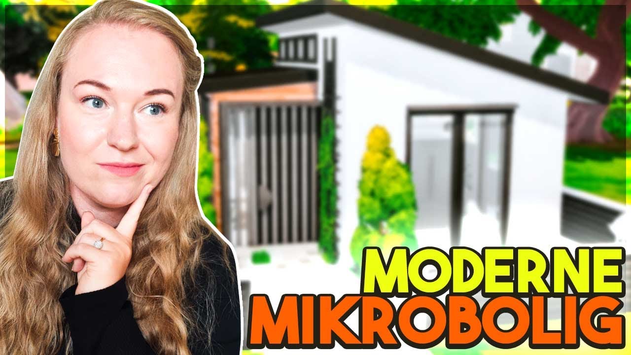 BYGGER EN MODERNE MIKROBOLIG I SIMS 4! (32 m²)
