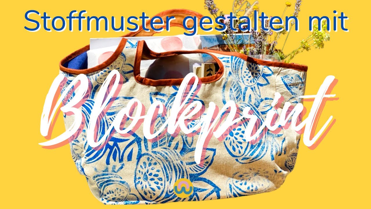 STOFFE GESTALTEN MIT DER STEMPEL DRUCK TECHNIK