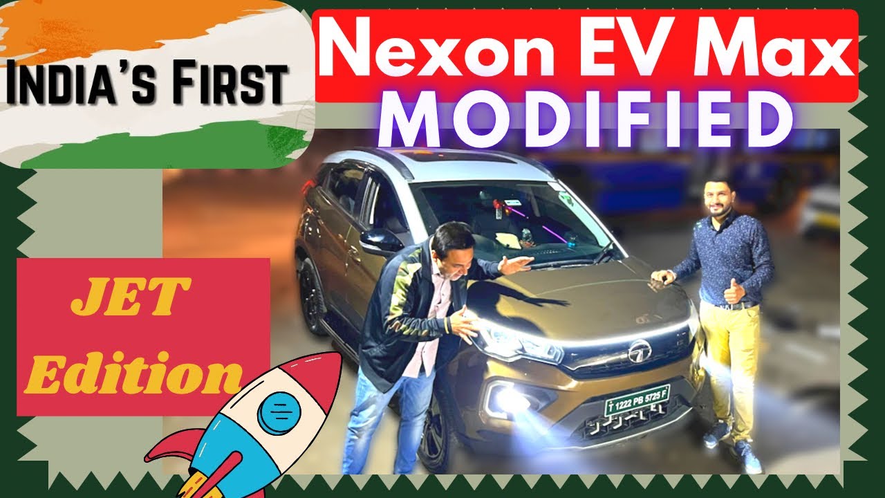 Tata Nexon Jet Edition Modified | Tata Nexon 2022 Ev Max Modification | Nexon modified Skycar