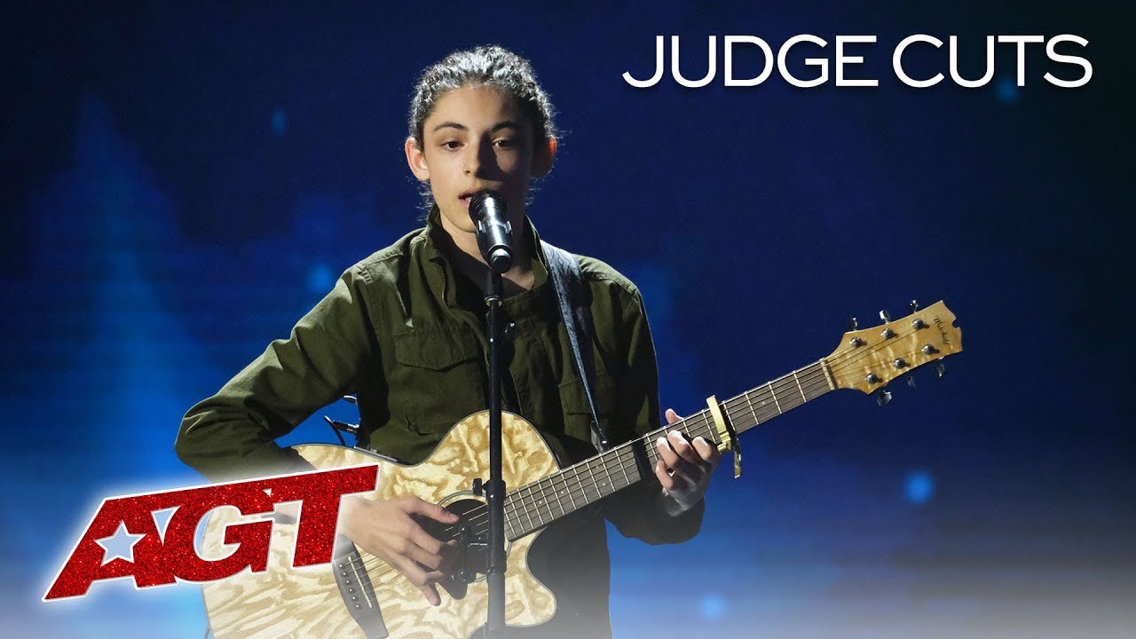 WOW! 14-Year-Old Singer Benicio Bryant Takes Risk With Original Song - America's Got Talent 2019