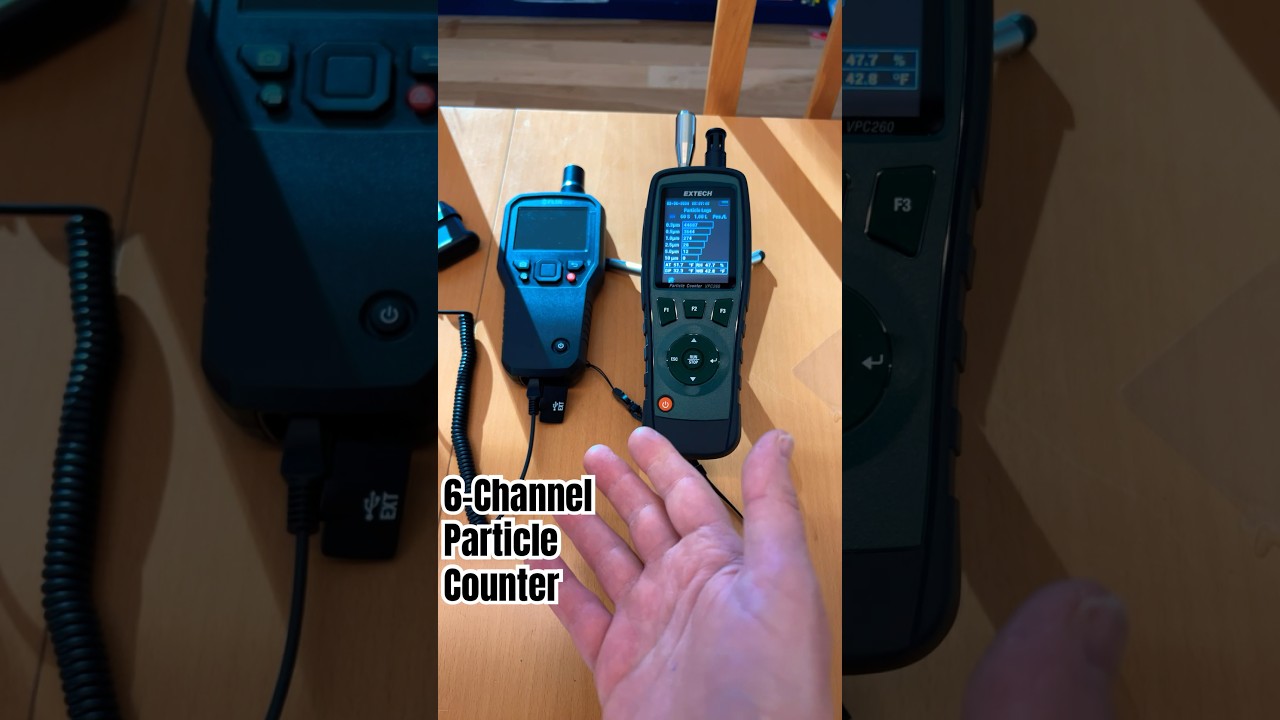 Новые игрушки!!! Extech VPC260 6-канальный счётчик частиц для тестирования качества воздуха в пом...